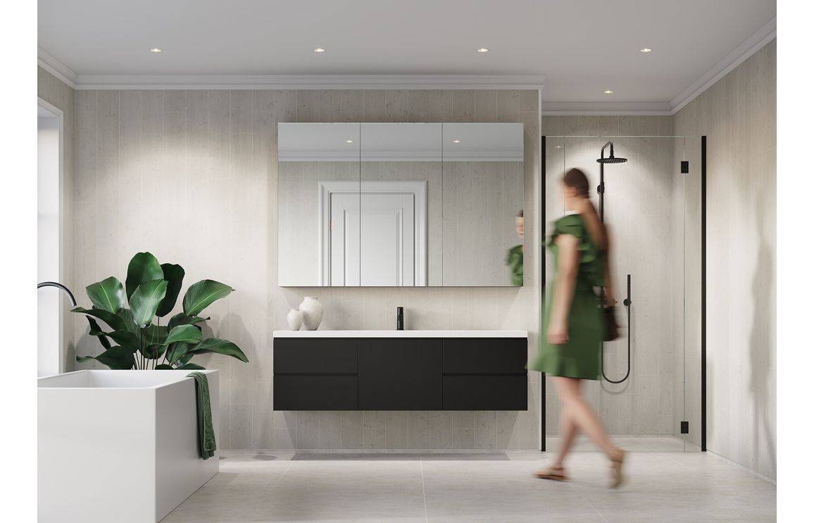 Fibo Scandinavian Avalon Pine Vertical Plank kitchen wall installation