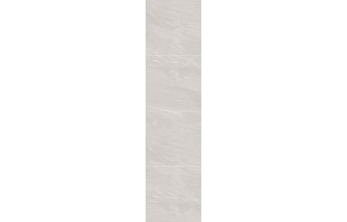 Fibo Scandinavian Beige Stone Tile Effect installed in modern bathroom