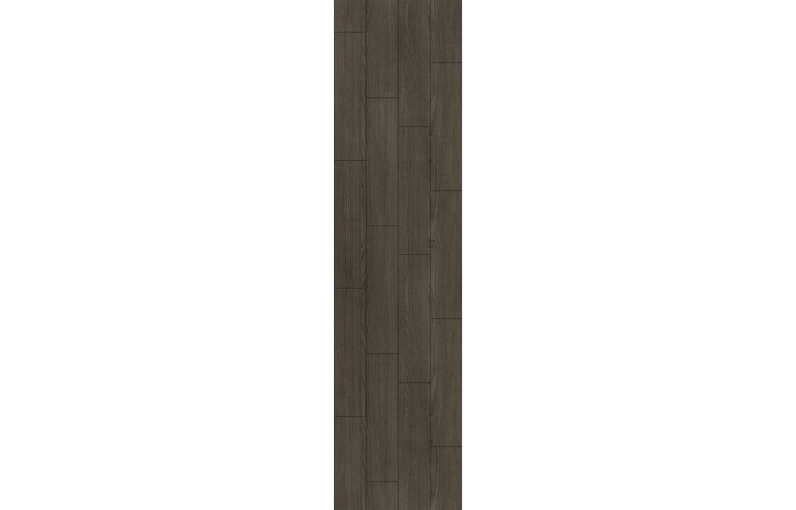 Fibo Scandinavian Dark Wood Vertical Plank panel side view