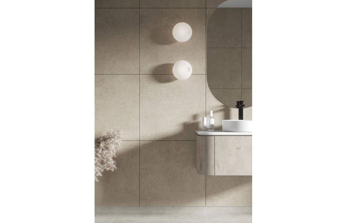 Fibo Scandinavian - Rough Cement Tile Effect