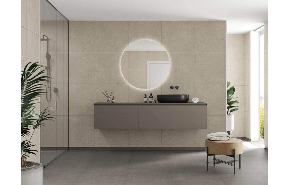 Fibo Scandinavian - Rough Cement Tile Effect