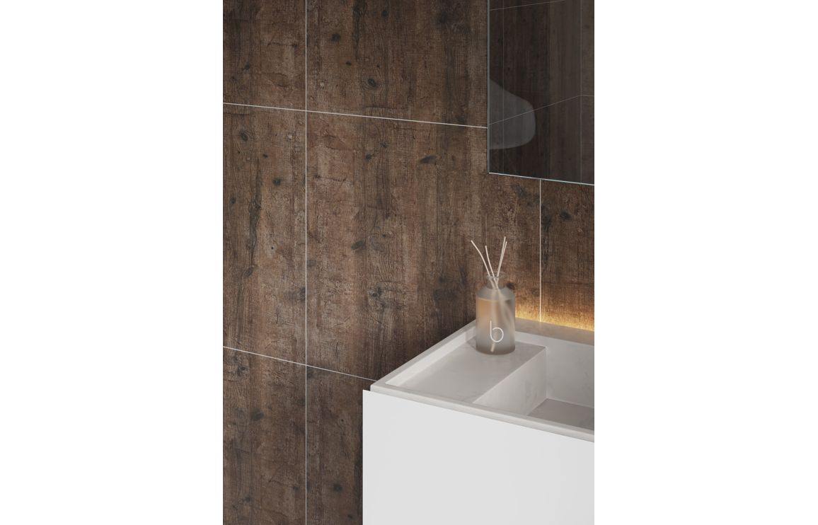Fibo Scandinavian - Rough Wood Tile Effect