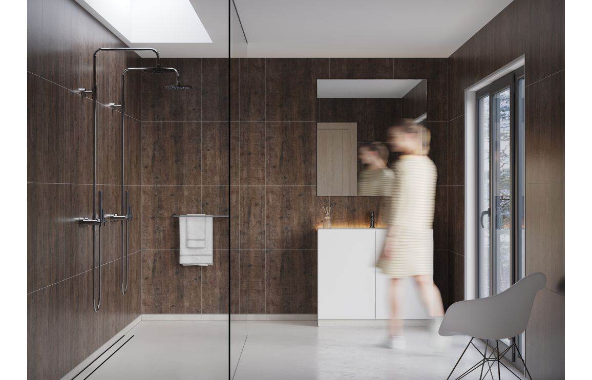Fibo Scandinavian - Rough Wood Tile Effect