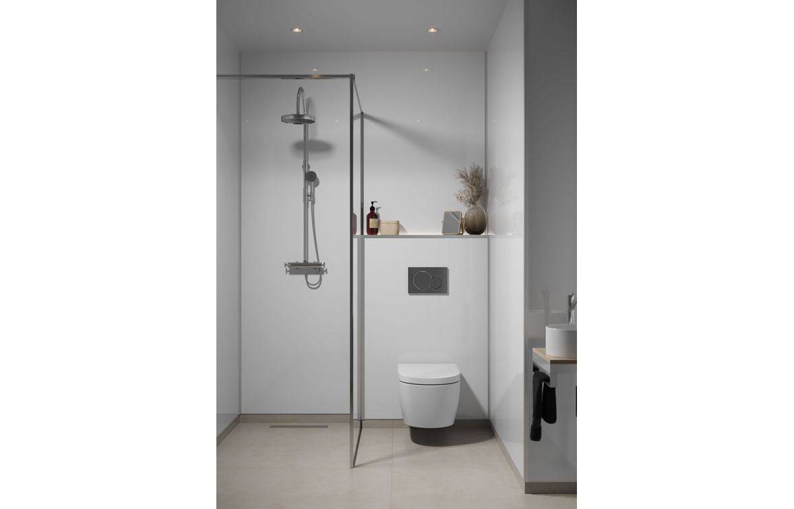 Fibo Timeless - Crystal White - High Gloss (Plain Panel)