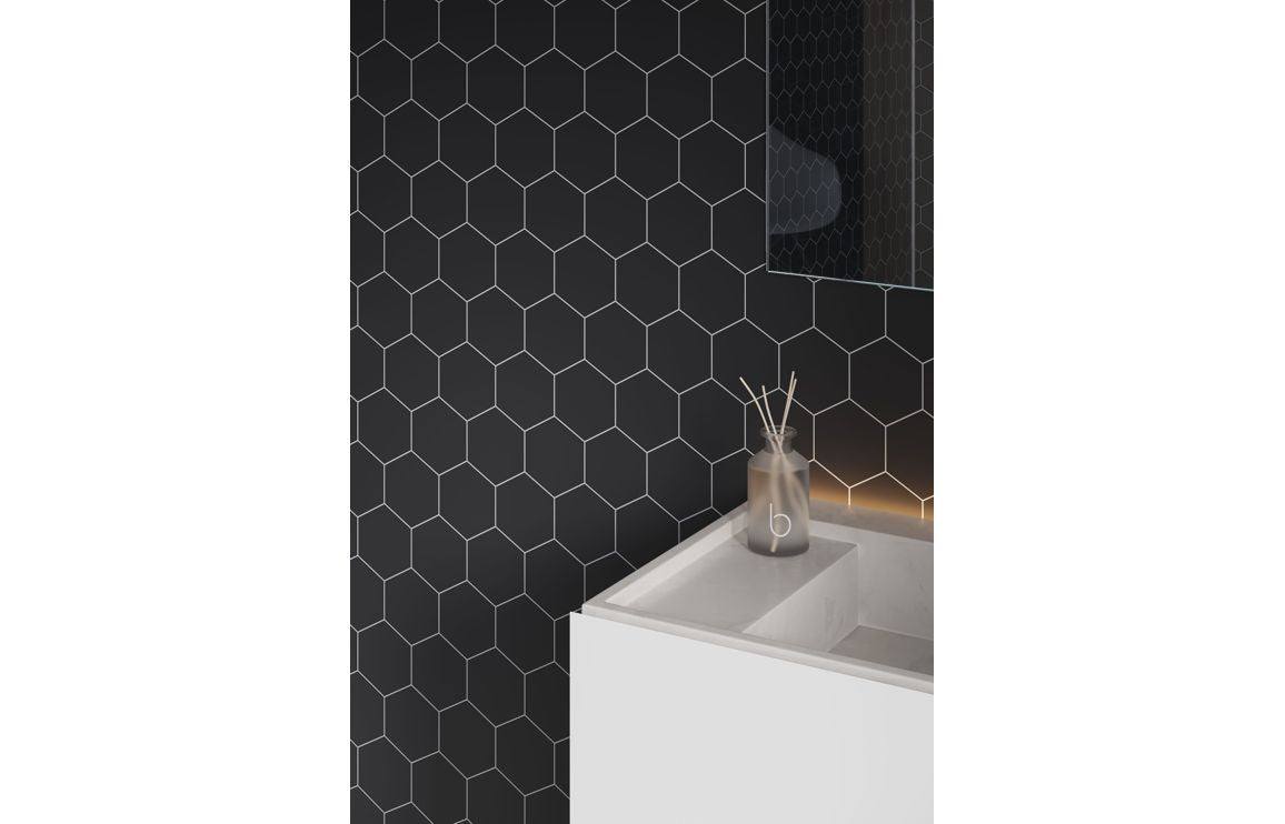 Fibo Urban - Black Silk (Hexagonal)