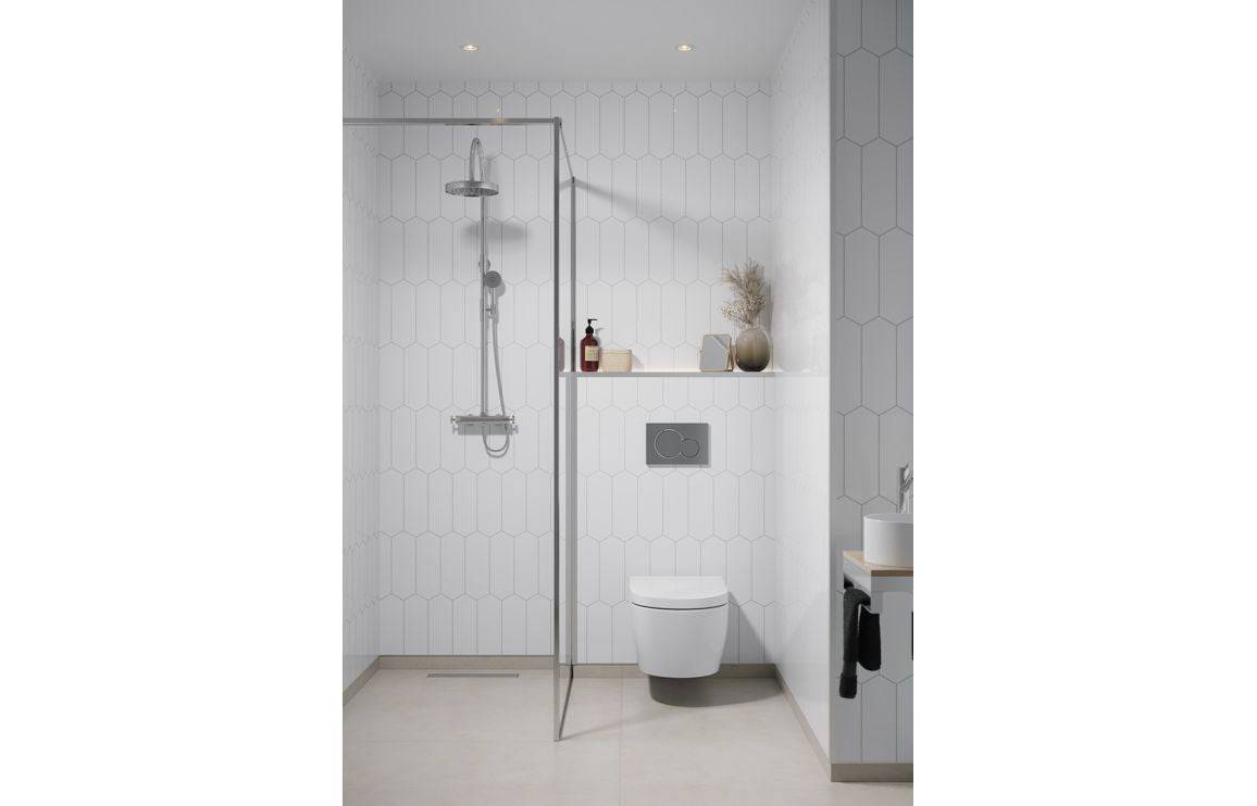 Fibo Urban - Denver White (Elongated Hexagonal)