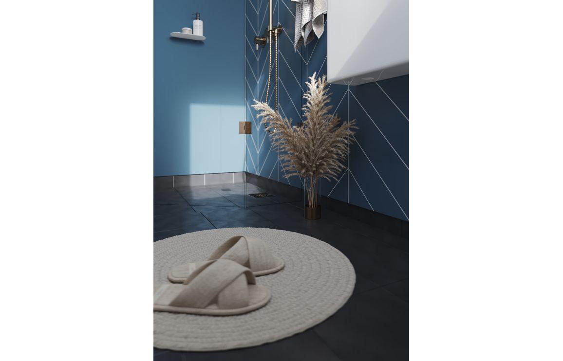 Fibo Urban - Dusty Blue (Chevron)