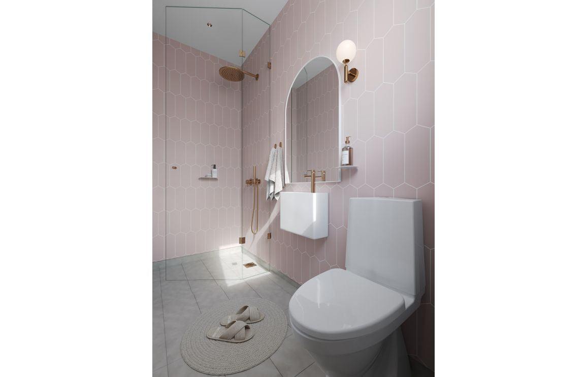 Fibo Urban - Dusky Pink (Elongated Hexagonal)
