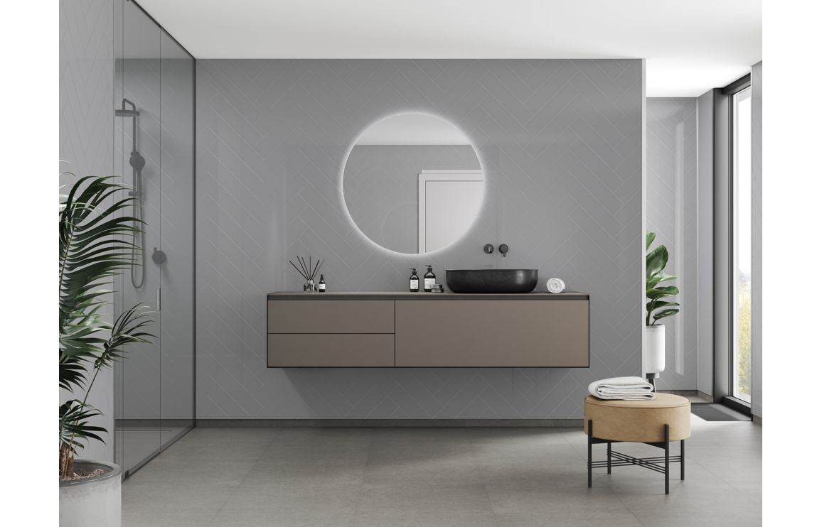 Fibo Urban - Medium Grey (Herringbone)