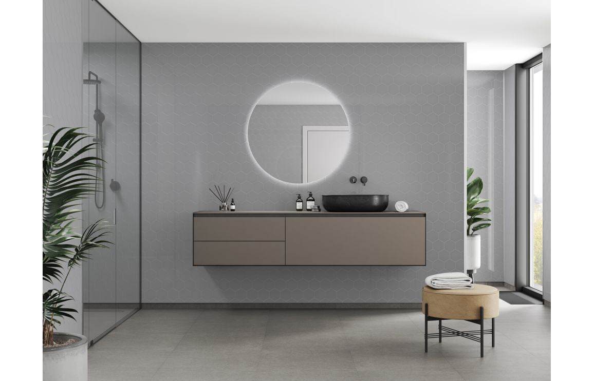 Fibo Urban - Medium Grey (Hexagonal)