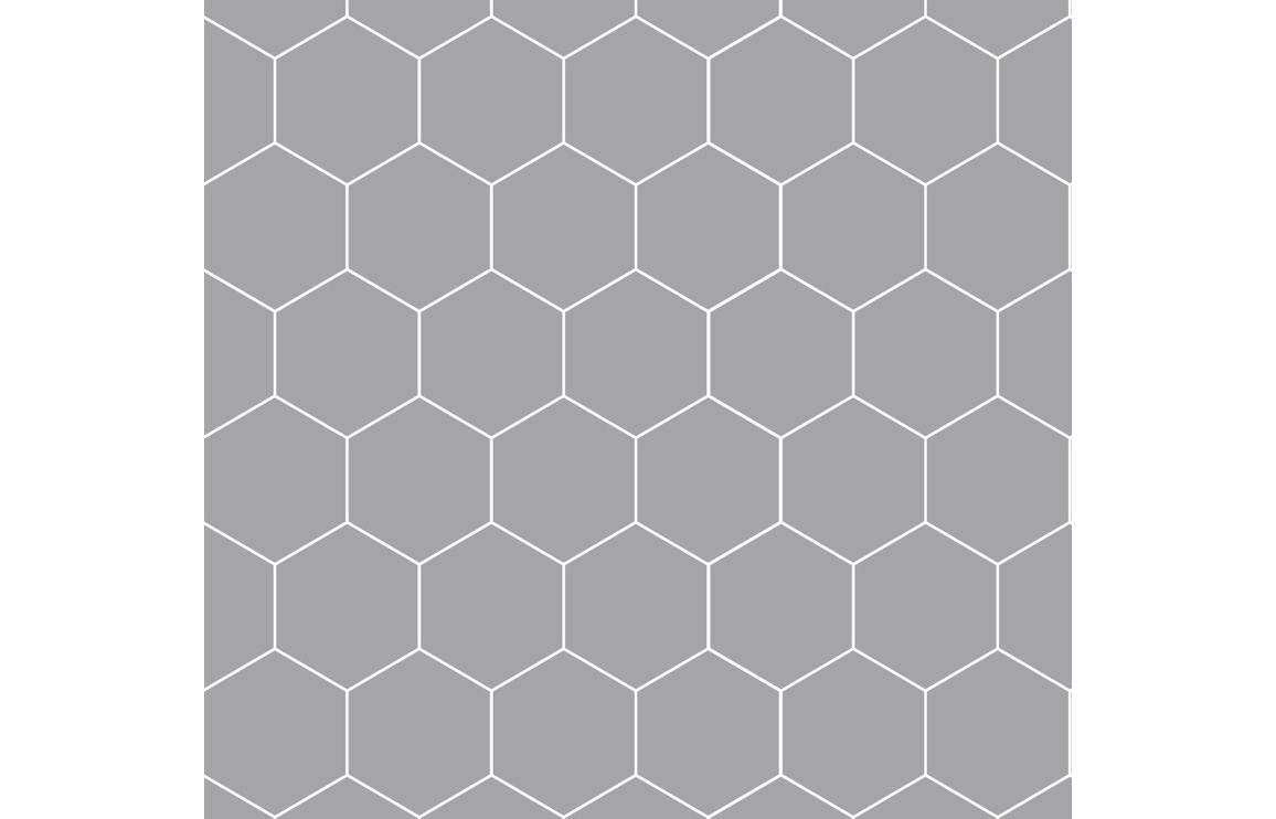 Fibo Urban - Medium Grey (Hexagonal)