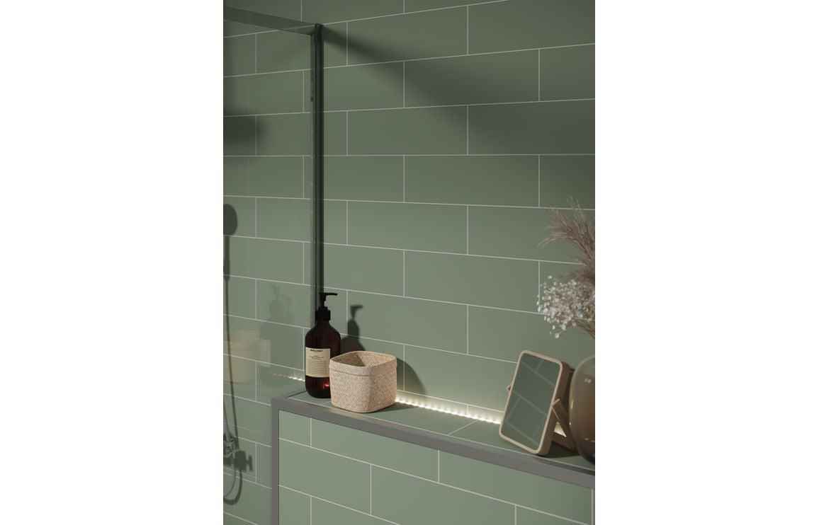 Olive Green Metro Brick Wall Panels
