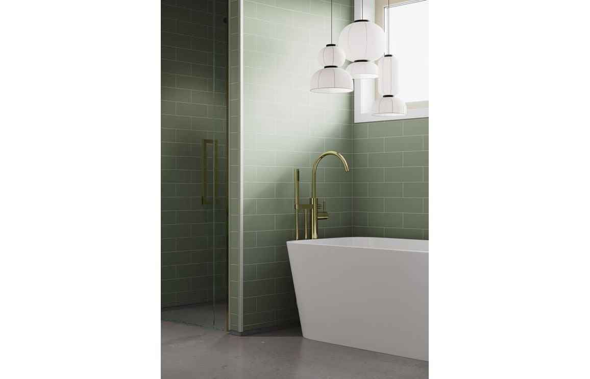 Olive Green Metro Brick Wall Panels