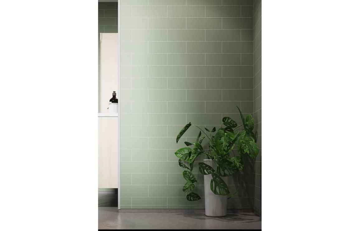 Olive Green Metro Brick Wall Panels