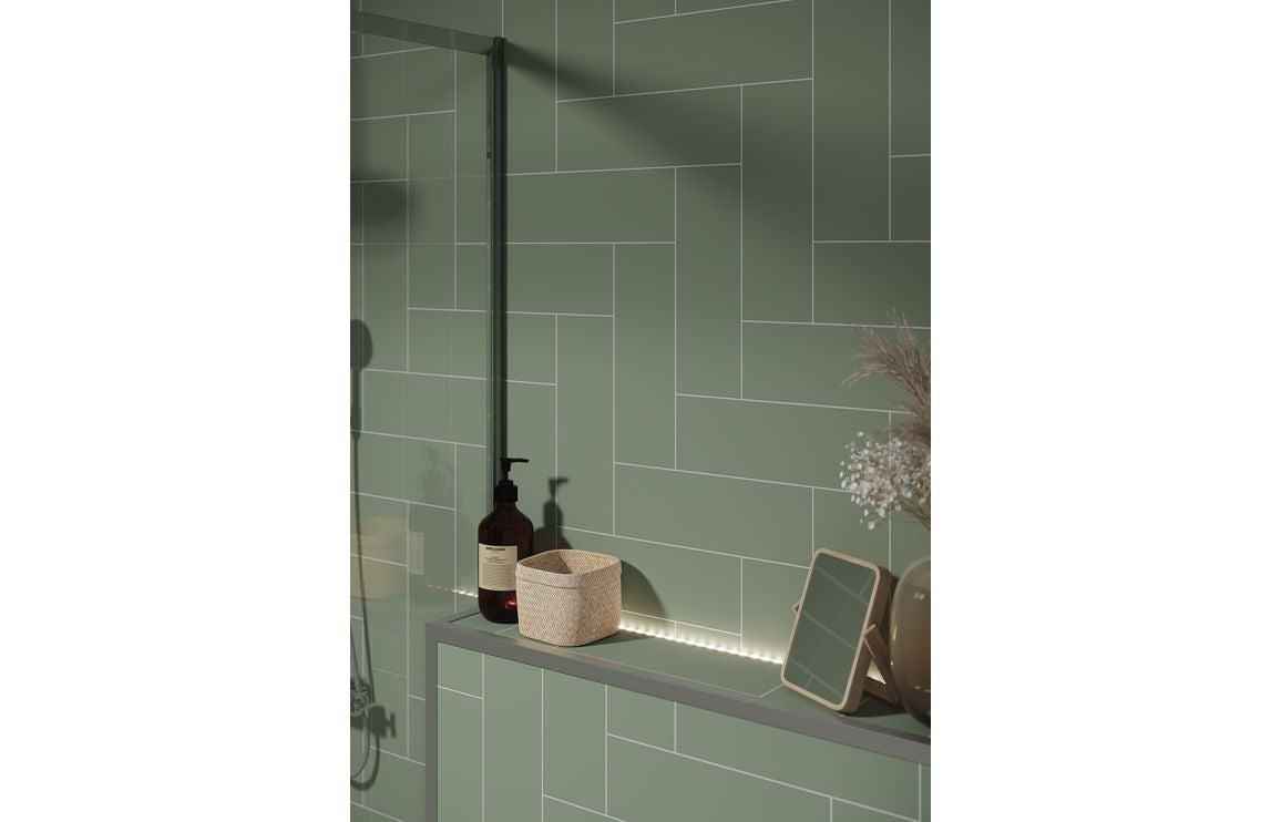 Olive Green Bathroom Wall Panels – Fibo Urban Straight