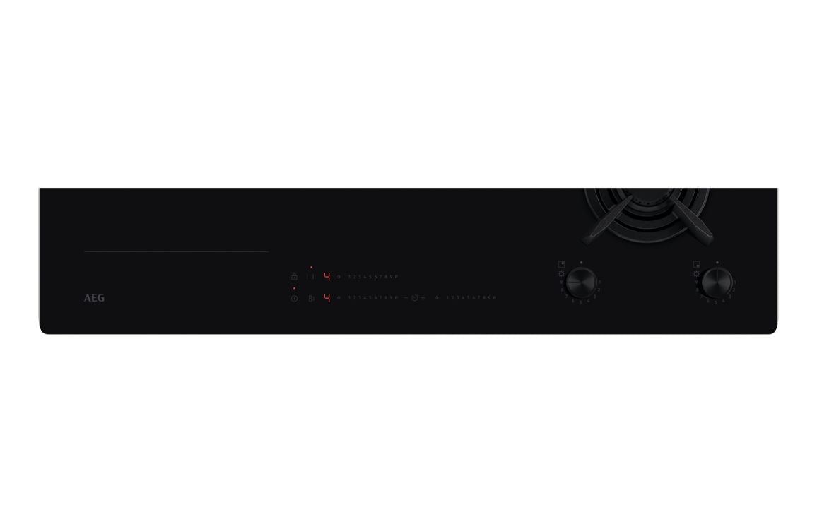 AEG HDB95623NB 90cm Induction & Gas Hob - Black
