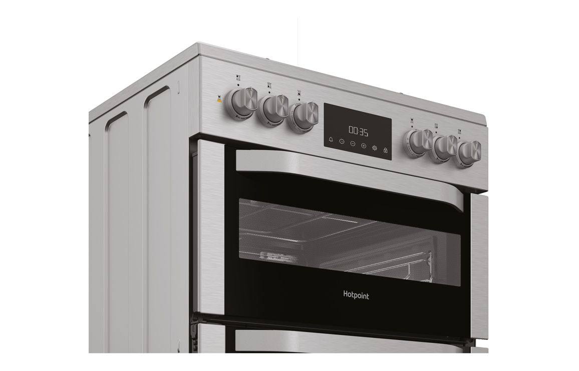 Hotpoint HDD6GDC2WX Dual Fuel Cooker - St/Steel