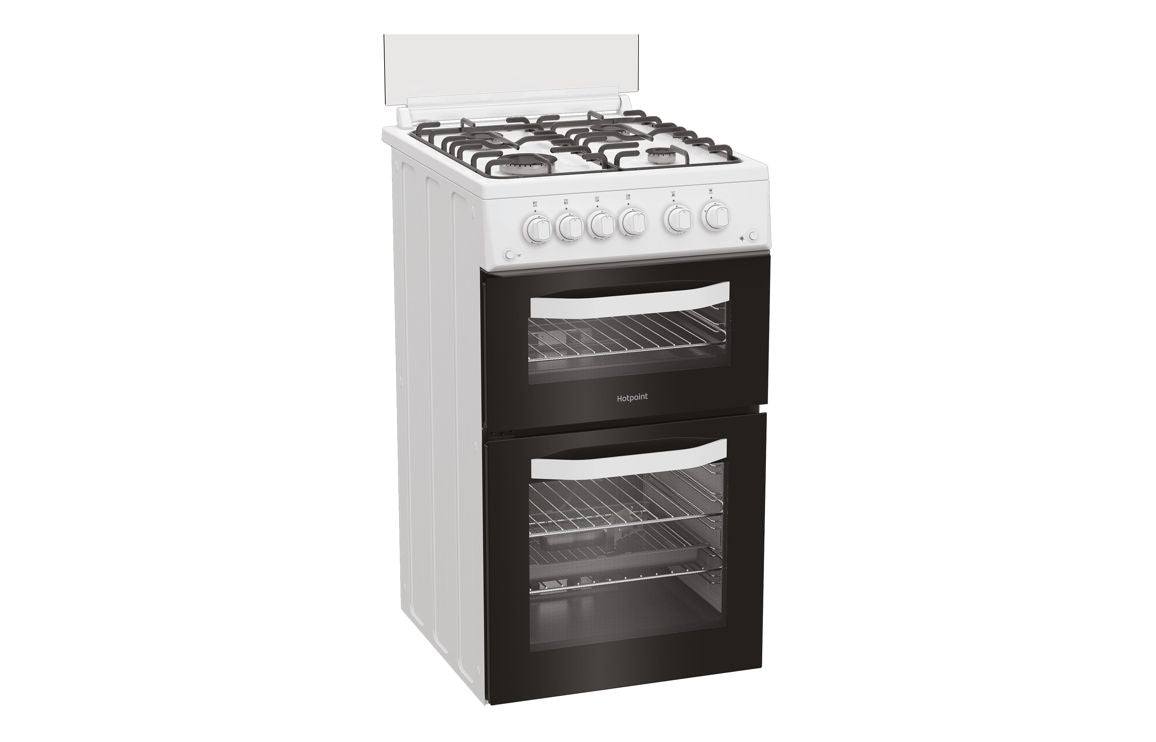 Hotpoint HDG5GCW Slim Gas Cooker - White