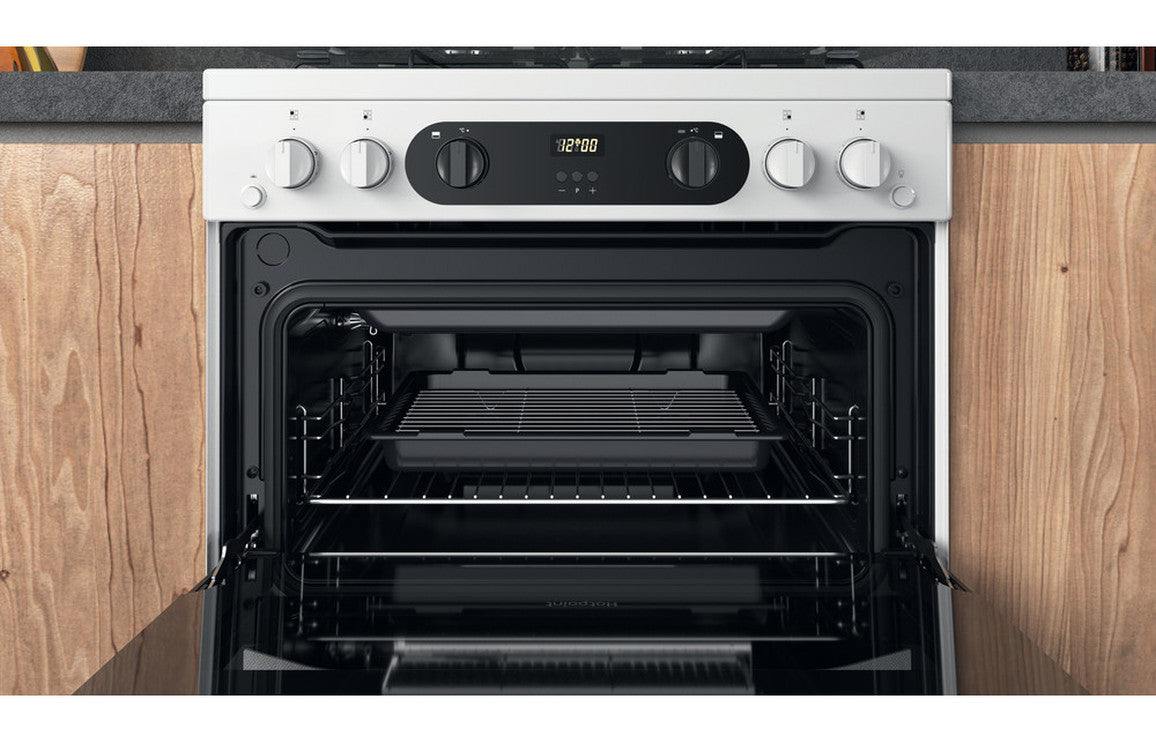 Hotpoint HDM67G0CCW/UK Gas Cooker - White
