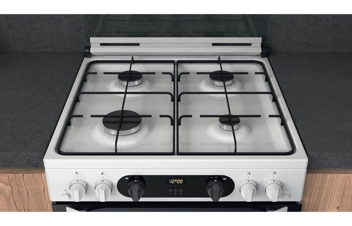 Hotpoint HDM67G0CCW/UK Gas Cooker - White