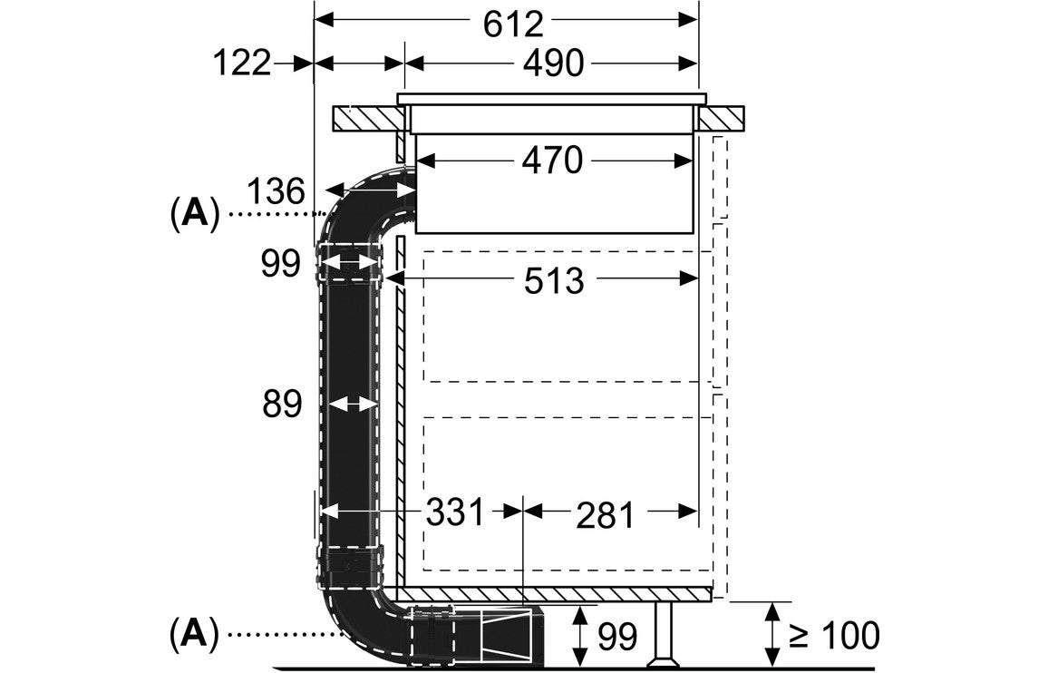 Bosch HEZ9VDKR0 70cm+ Recirculation Starter Kit
