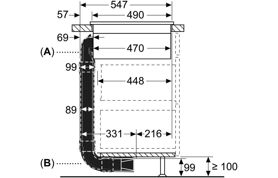 Bosch HEZ9VDKR1 60cm+ Recirculation Starter Kit
