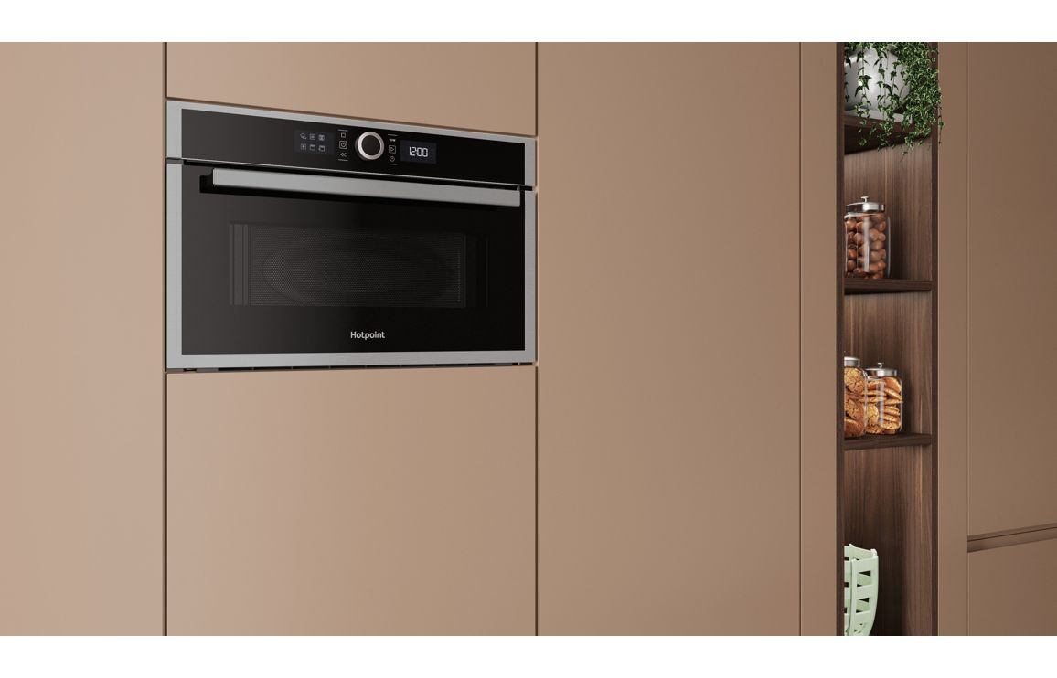 Hotpoint HMD44MXUK B/I 1000W Microwave & Grill - St/Steel