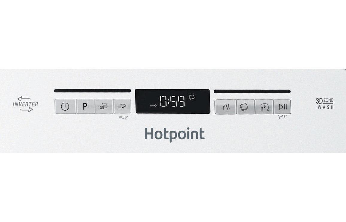 Hotpoint White: HSFO 3T223 W UK N F/S; St/Steel: HSFO 3T223 W X UK N F/S Slimline 10 Place Dishwasher