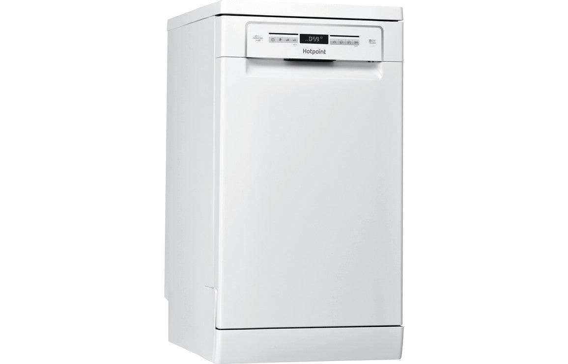 Hotpoint White: HSFO 3T223 W UK N F/S; St/Steel: HSFO 3T223 W X UK N F/S Slimline 10 Place Dishwasher