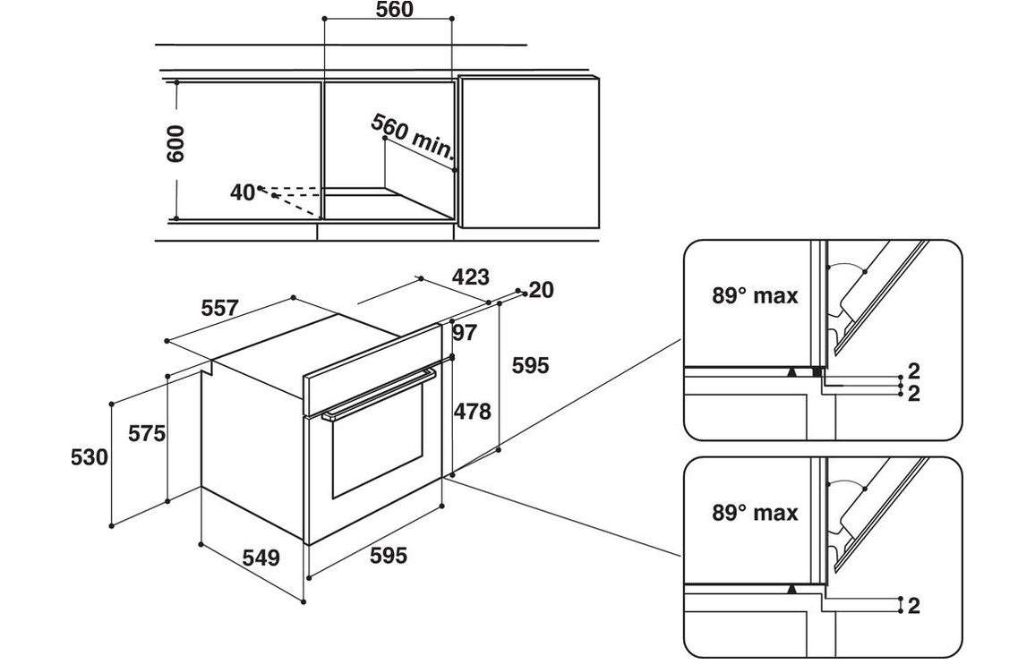 Indesit IFW 6340 WH UK Single Electric Oven - White