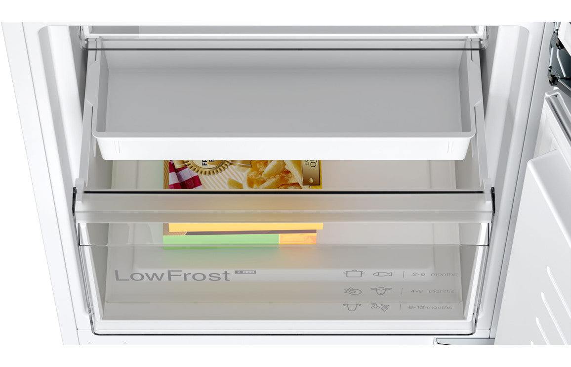 Bosch Series 4 KIV87VFE0G B/I Low Frost 70/30 Fridge Freezer (Fixed Hinge)