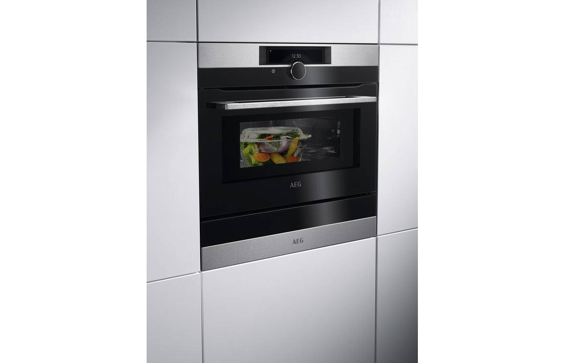AEG KMK968000M B/I Compact Combi Microwave - St/Steel
