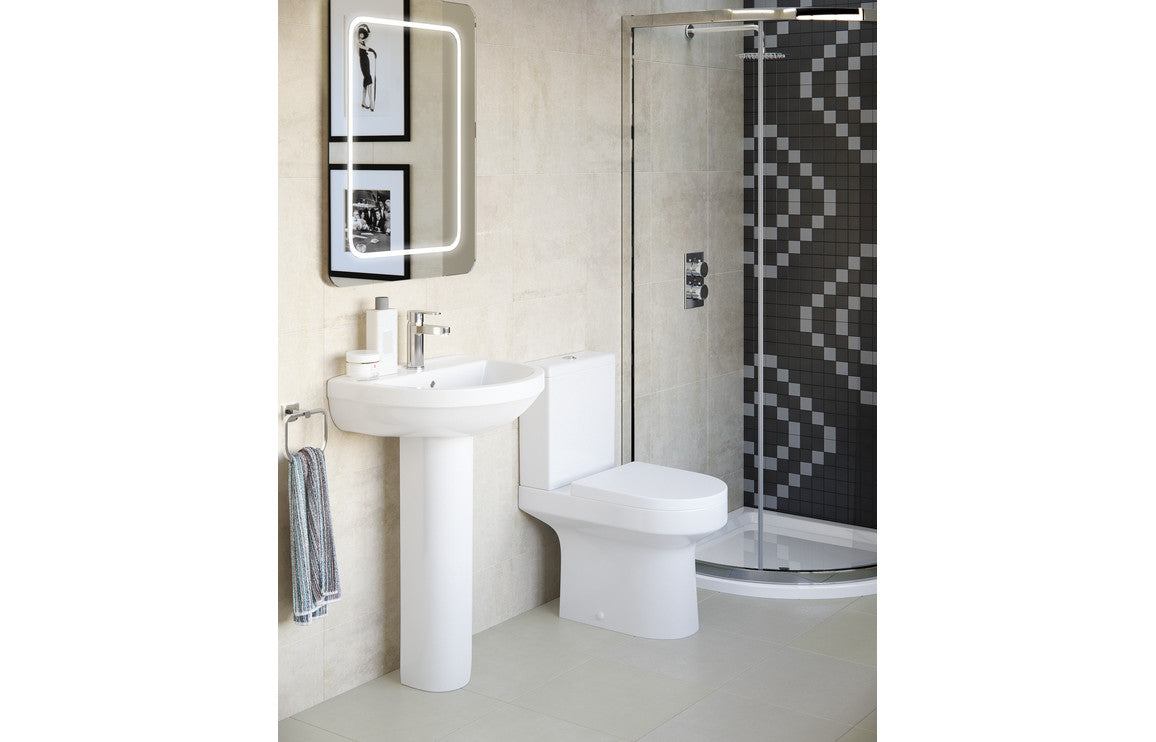 Laurus Back To Wall Comfort Height WC & Soft Close Seat