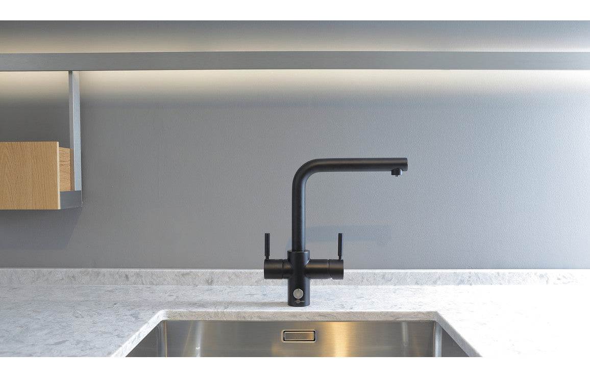 InSinkErator 4N1 L Shape Tap Only - Chrome, Brushed Steel, Velvet Black