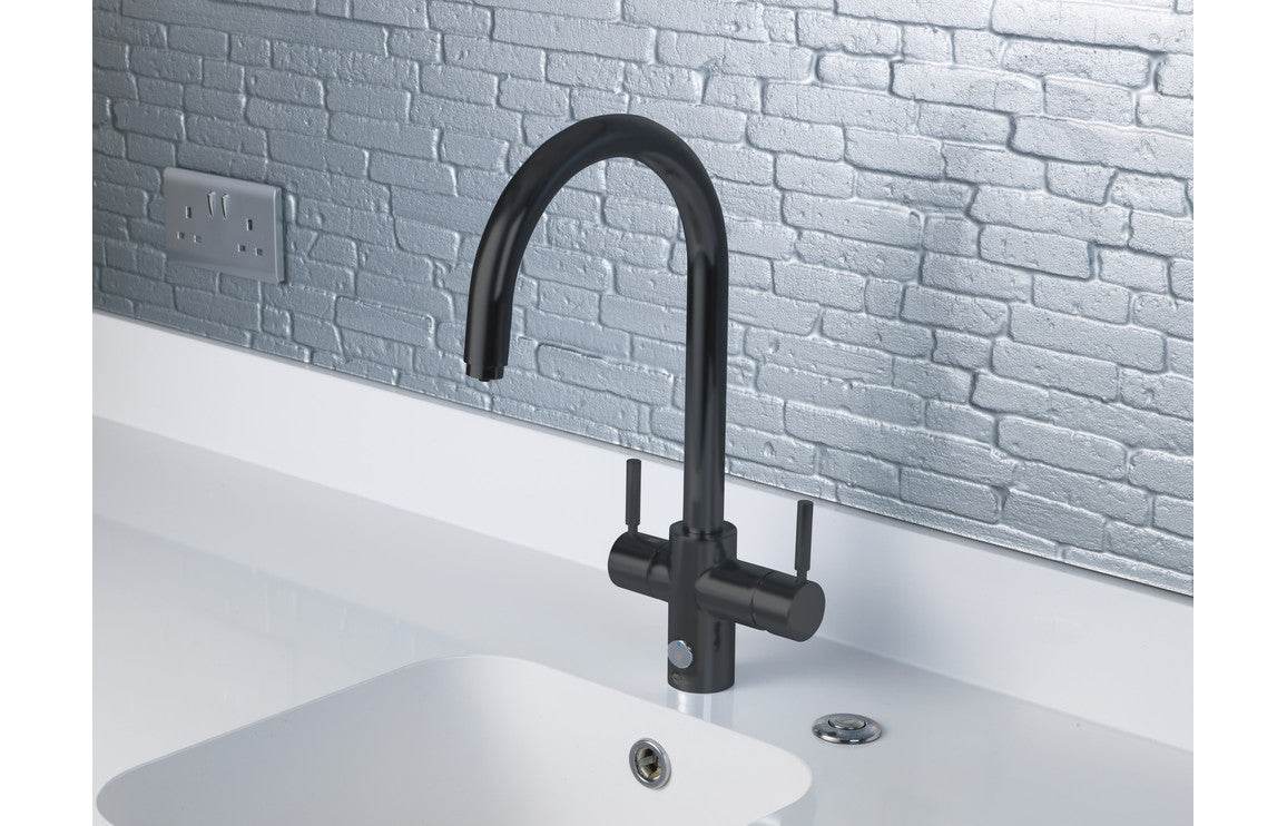 InSinkErator 4N1 J Shape Tap Only - Chrome, Brushed Steel, Velvet Black