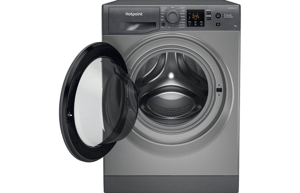 Hotpoint NSWM 863C GG UK N F/S 8kg 1600rpm Washing Machine - Graphite