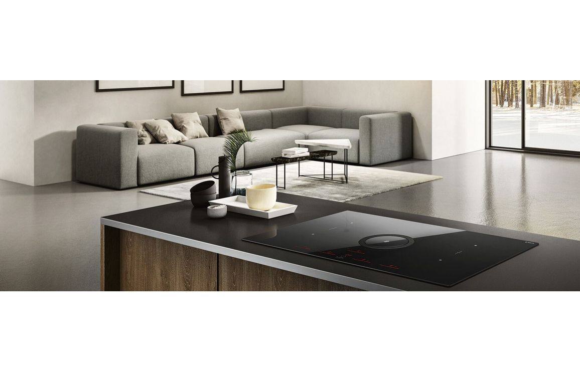 Elica NikolaTesla Switch 85cm Venting Induction Hob (Ducting) - Black