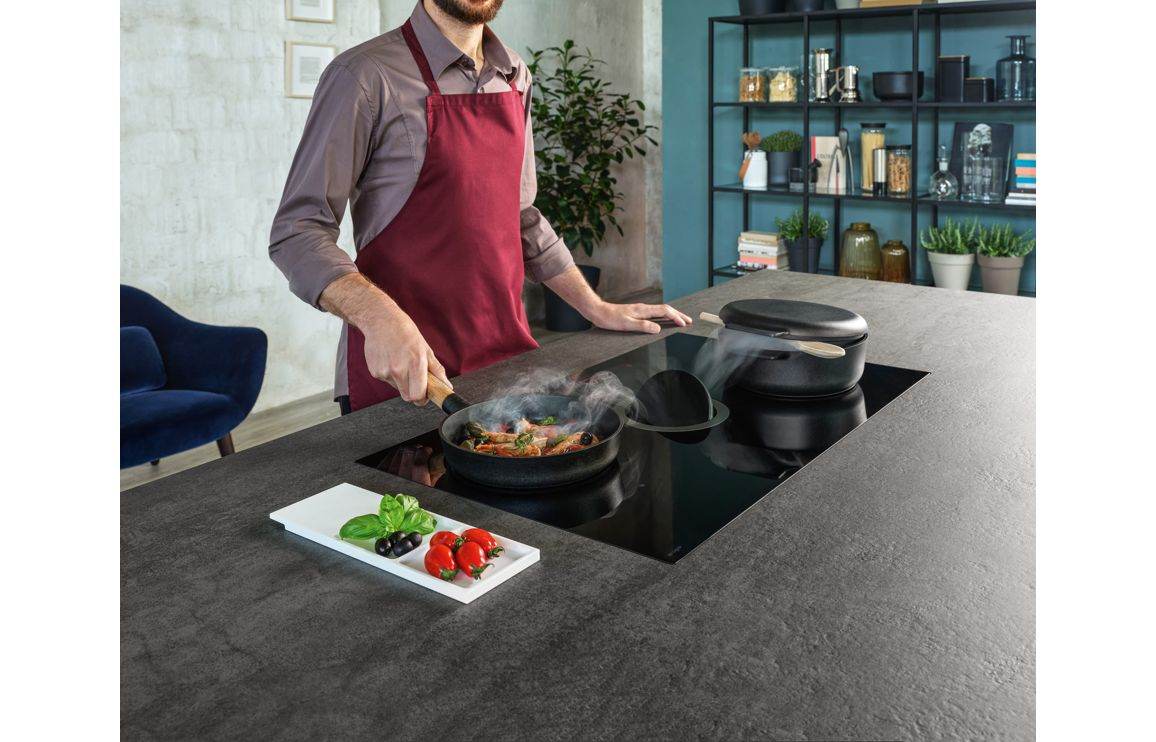 Elica NikolaTesla Switch 85cm Venting Induction Hob (Ducting) - Black