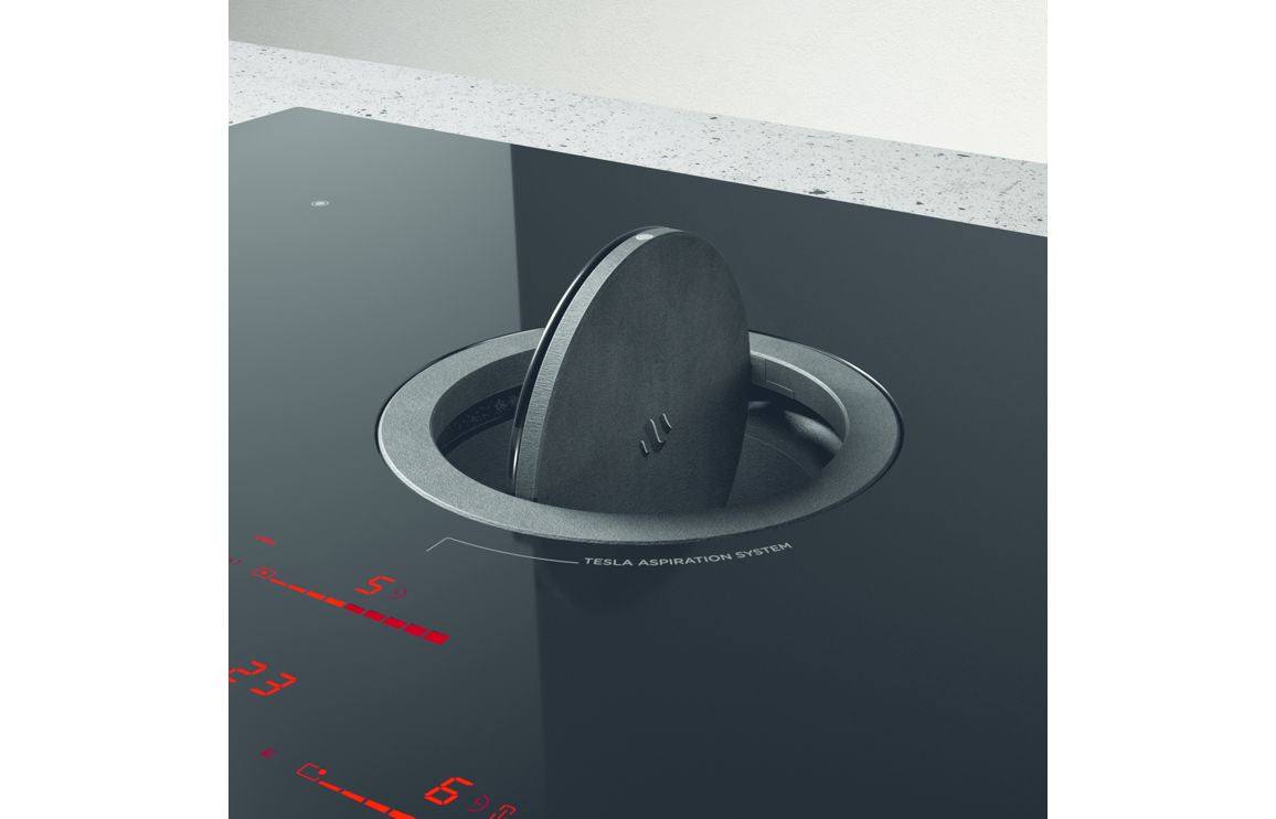 Elica NikolaTesla Switch 85cm Venting Induction Hob (Ducting) - Black