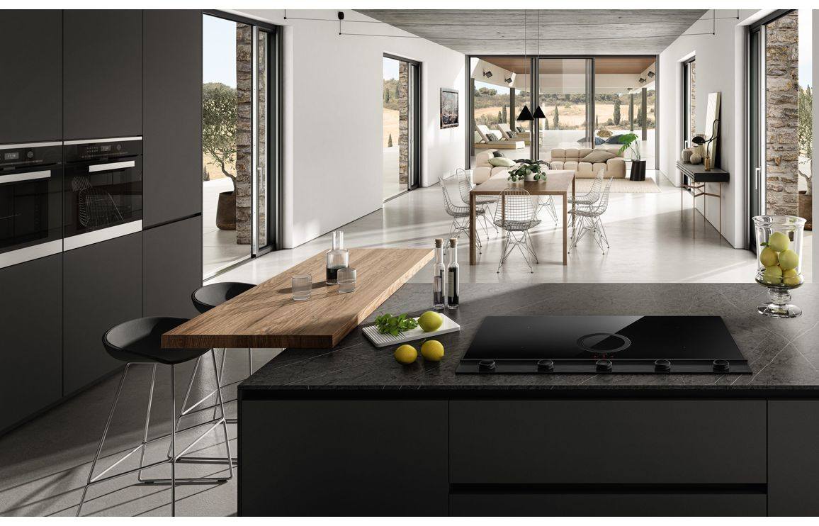 Elica NikolaTesla Unplugged 90cm Venting Induction Hob (Ducting) - Black