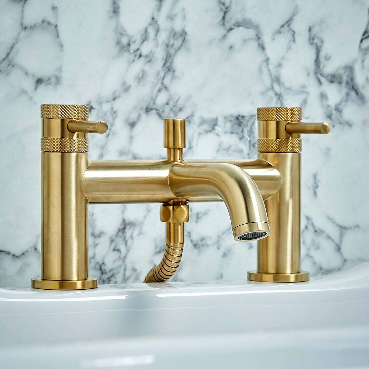 Bath Shower Mixer Brushed Brass