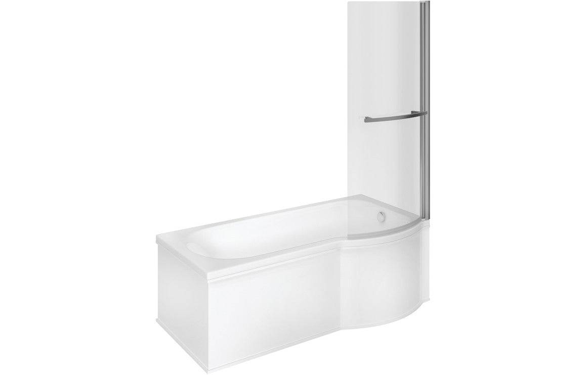 Ora P Shape SUPERCAST 1700x850x560mm 0TH Shower Bath Pack (LH) or (RH)