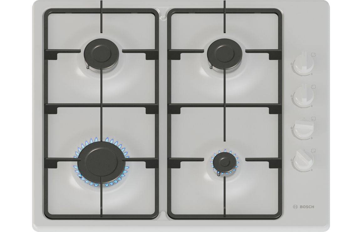 Bosch Series 2 PBP6B2K60 60cm Gas Hob - White