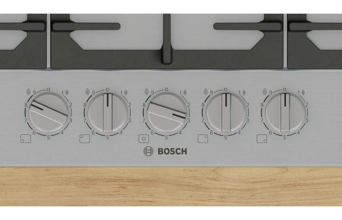 Bosch Series 6 PCQ7A5I90 75cm Gas Hob - St/Steel