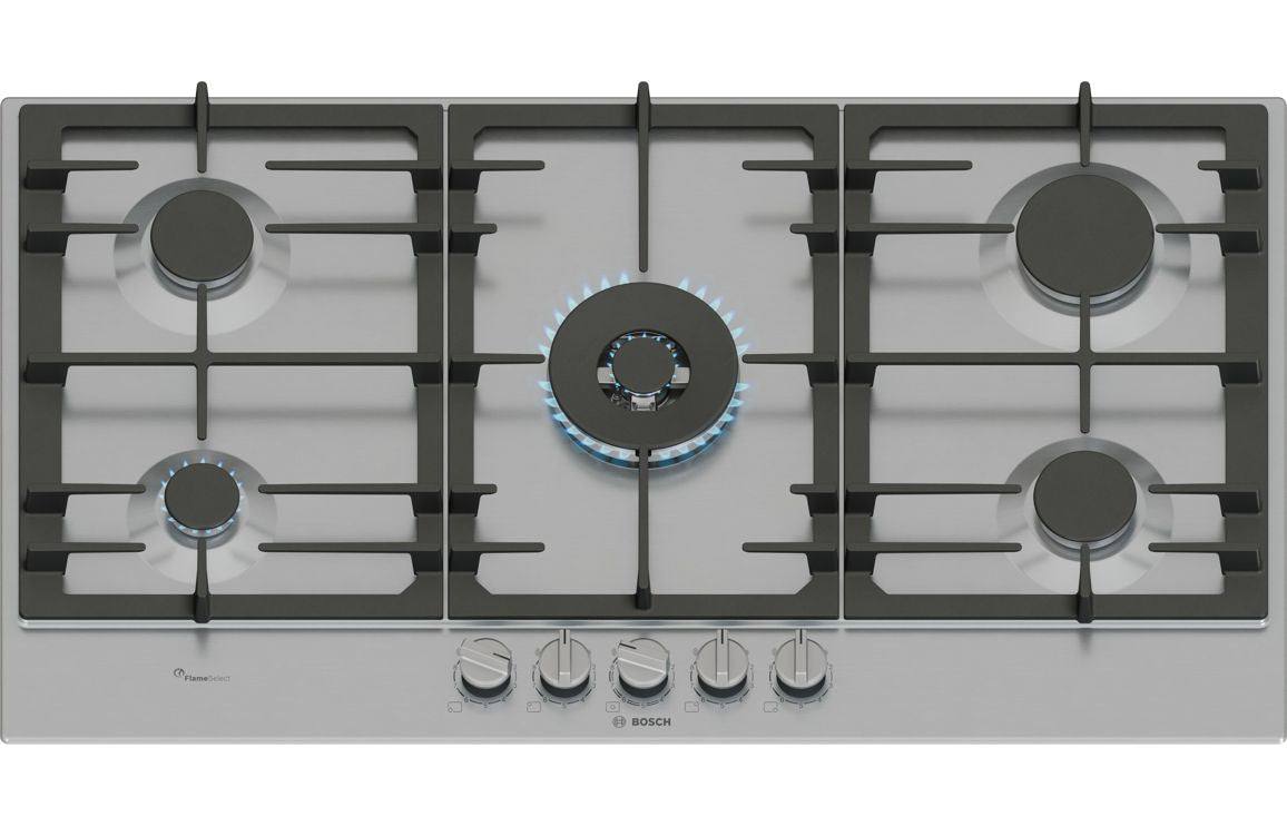 Bosch Series 6 PCR9A5B90 90cm Gas Hob - St/Steel