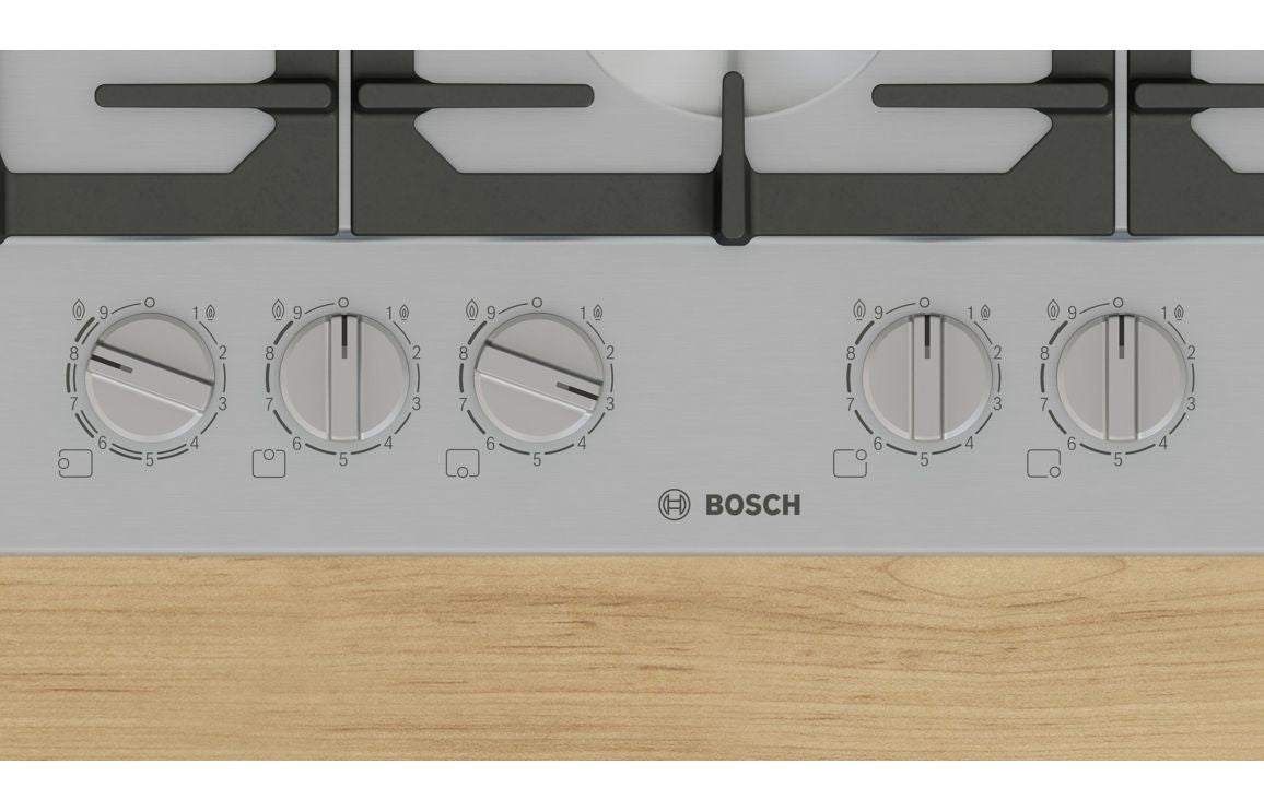 Bosch Series 6 PCS7A5I90 75cm Gas Hob - Brushed Steel
