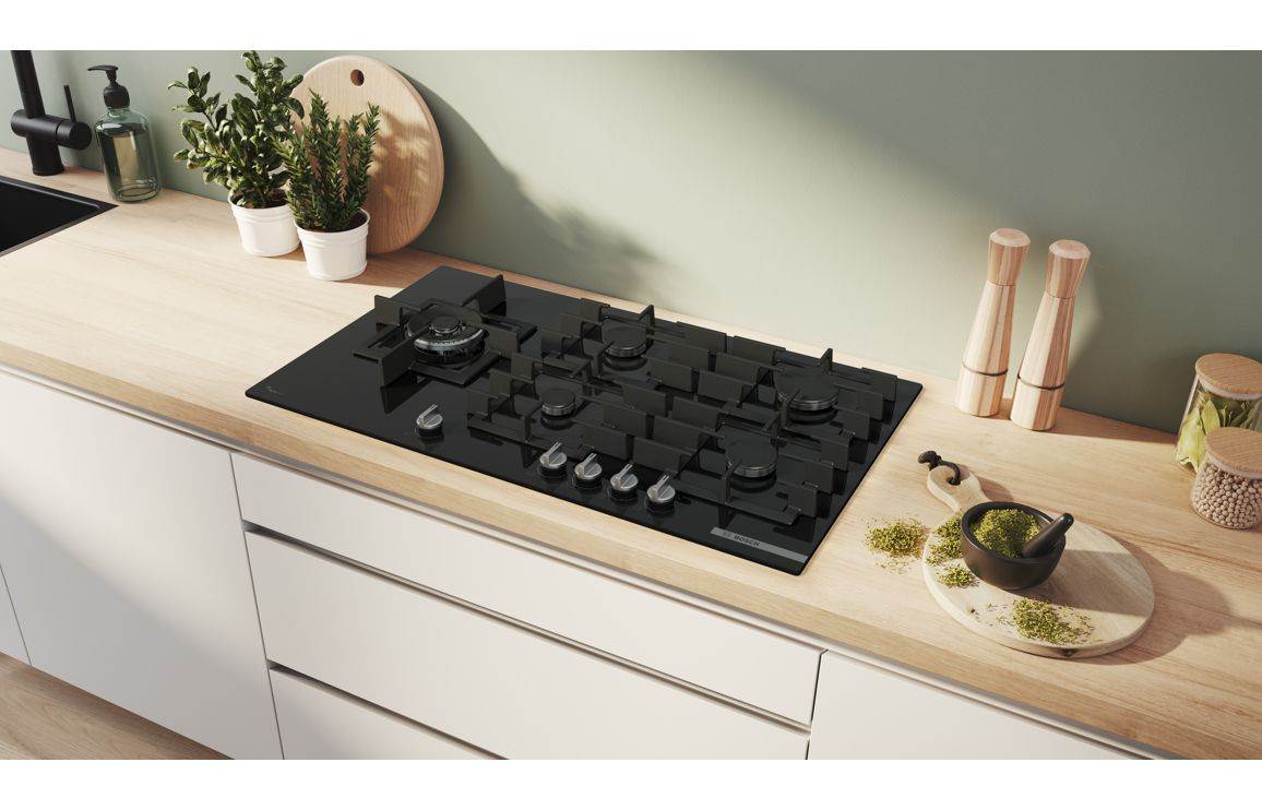 Bosch Series 6 PPM9A6I40 90cm Gas Hob - Black