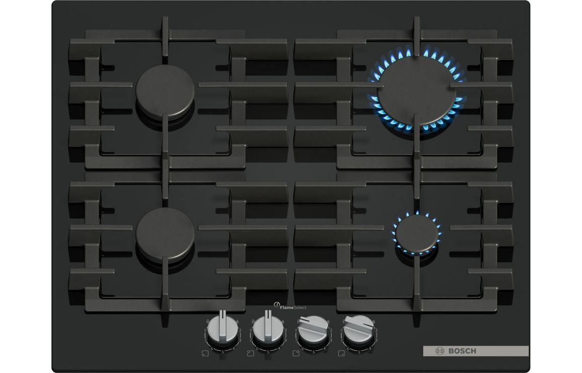Bosch Series 6 PPP6A6I40 60cm Gas on Glass Hob - Black