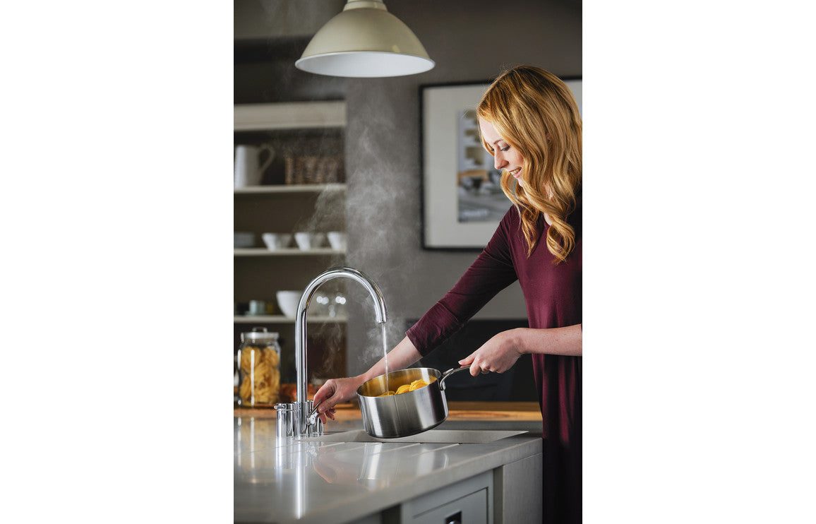 Abode Profile 4 IN 1 3 Part Tap & Proboil.4E Tank - Chrome, Antique Brass, Brushed Nickel