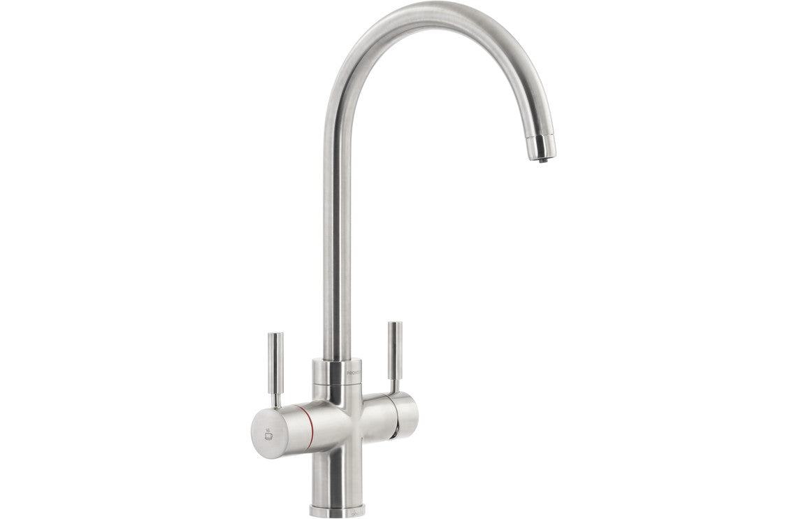 Abode Prostream 3 IN 1 Swan Spout Monobloc Tap - Chrome, Brushed Nickel, Graphite, Matt Black, Urban Copper